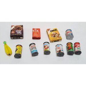 Vintage Lot of 11 Miniature Dollhouse Food and Groceries
